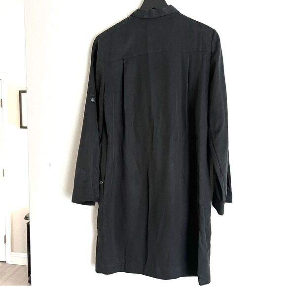 ATM Belted Shirt Dress in Black ANTHONY THOMAS MELILLO Size XS - Picture 3 of 9
